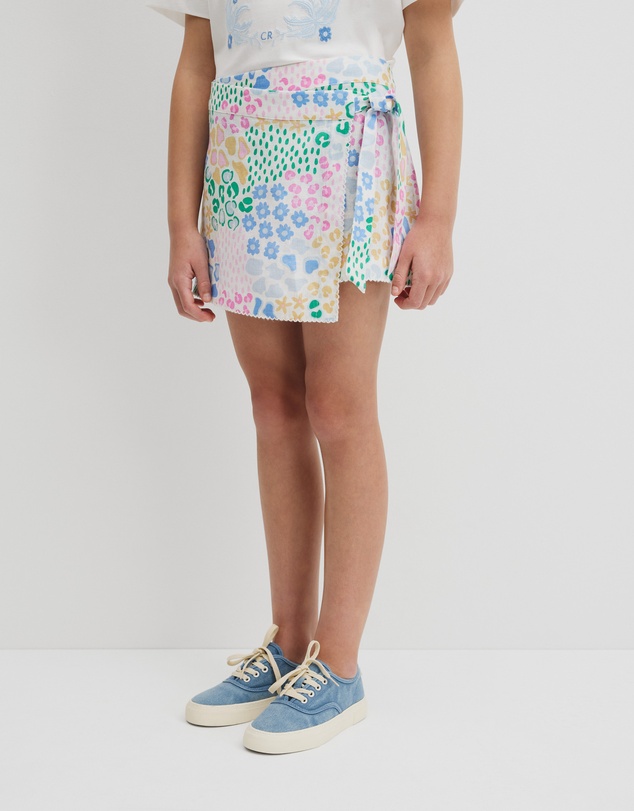 Country Road - Teen Print Wrap Skort