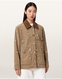 AllSaints - Bex Embellished Denim Jacket