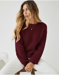 Esther & Co - Harvie Knit - Wine