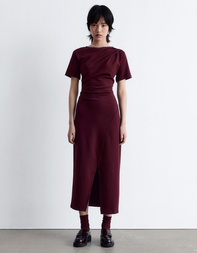 & Other Stories - Draped SS Midi Dress