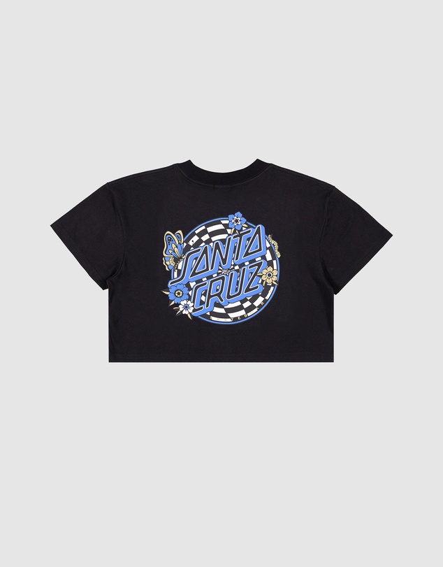 Santa Cruz - Field Check Dot Cropped Tee - Kids-Teens