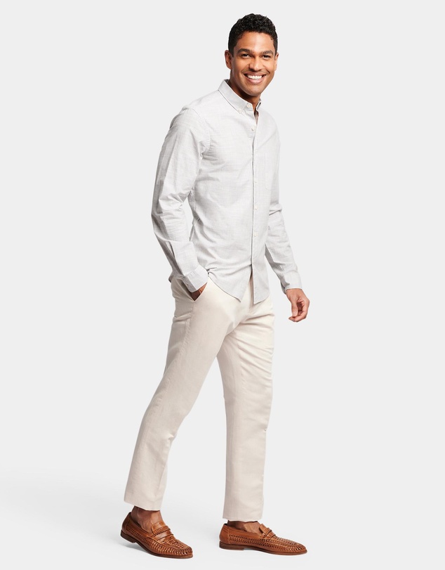 Brooksfield - TEXTURED LONG SLEEVE CASUAL SHIRT