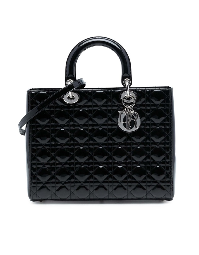 Pre-Loved by Azura Reborn - Pre-Loved Large Patent Cannage Lady Dior