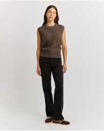 Toorallie - Grid Knit Vest