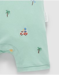 Purebaby - Polo Growsuit -Kids-Babies