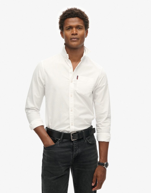 Superdry - Organic Cotton Long Sleeve Oxford Shirt