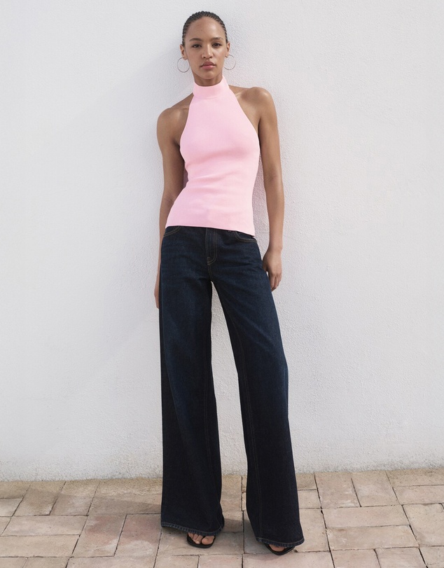 M.N.G - Halter-Neck Knitted Top
