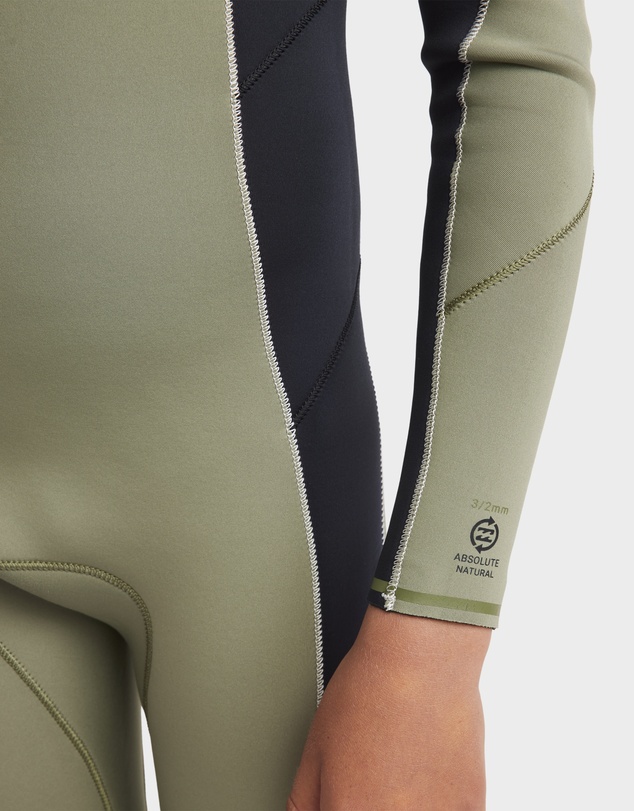 Billabong - Boys 8 to 16 3/2mm Absolute Natural Chest Zip Wetsuit