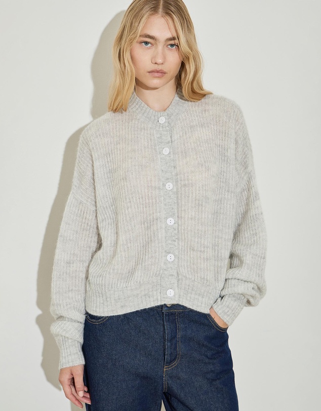 Maison Essentiele - Oversized Crew Neck Cardigan