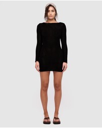 Zulu & Zephyr - Cotton Lattice Knit Mini Dress