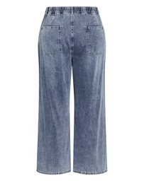 City Chic - Plus size Jorja Wide Leg Denim Pant - light wash