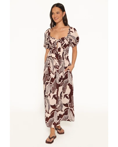 Petal & Pup - Kepner Maxi Dress - Brown Floral