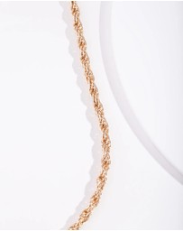 Lovisa - Gold Plated 60cm Thick Rope Necklace