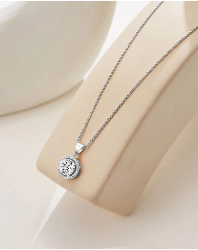 Mestige - Nadia Necklace - Silver Plated