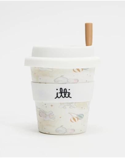 itti bitti - Reusable Baby Cino Cup With 2 Straws - Ellie