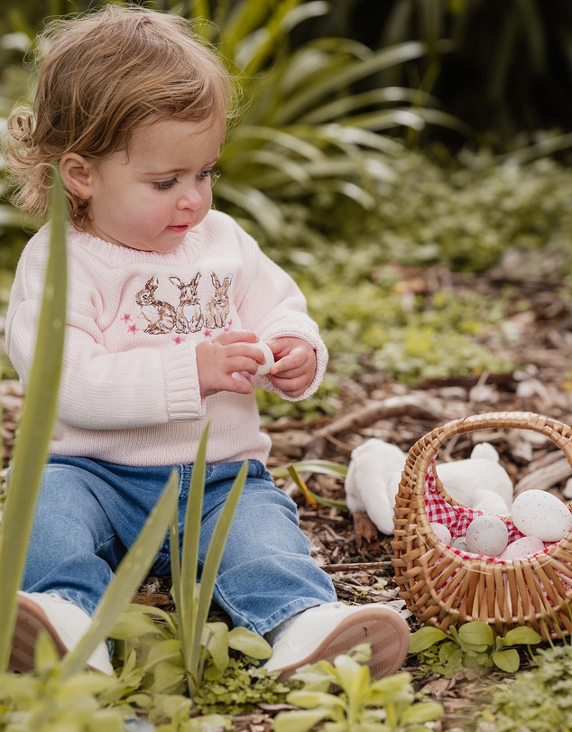 Bebe by Minihaha - Winnie Emb. Bunny Knitted Jumper