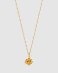 By Charlotte - Peony November Birth Flower Necklace