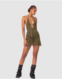EDIKTED - Austin Open Back Crochet Mini Dress