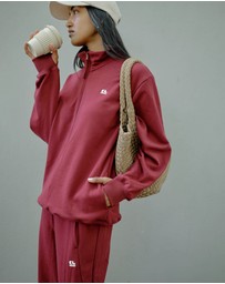 Ceres Life - Lonny Oversized Half Zip Sweat