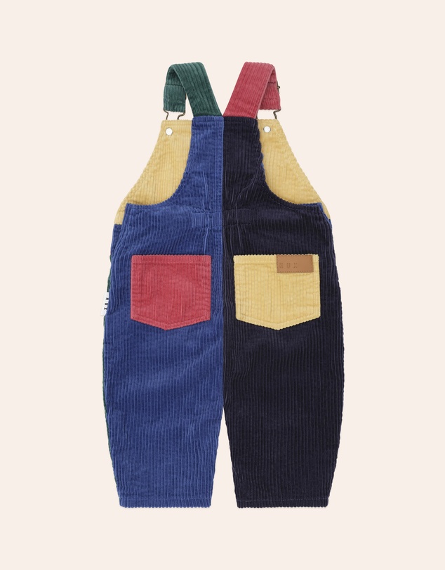 Huxbaby - Colour Block Cord Overalls - Babies-Kids