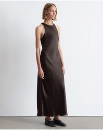 & Other Stories - Sleeveless Satin Midi Dress