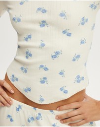 Cotton On Body - Dreamy Soft Pointelle 3/4 Long Sleeve Top