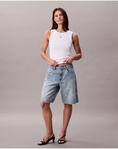 Calvin Klein Jeans - Cotton Stretch Ribbed Tank Top