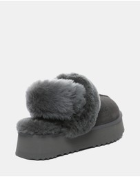 EVERAU - Australian Shepherd Ugg Musa Platform Cow Suede Upper House Shoes