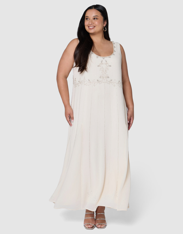 The Poetic Gypsy - Moonchild Beaded Maxi Dress