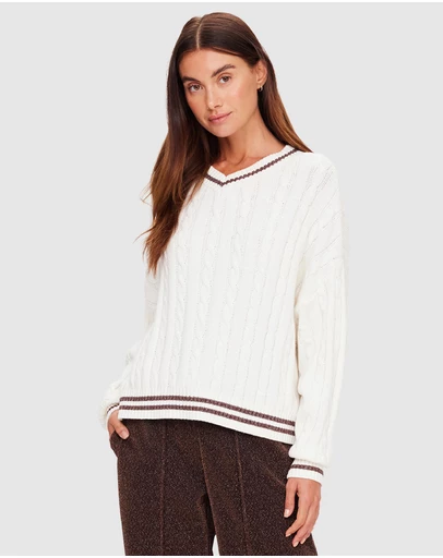 The Upside - Millie V Neck Knit Sweater