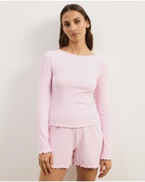 Atmos&Here - Karli Long Sleeve and Shorts Pyjama Set