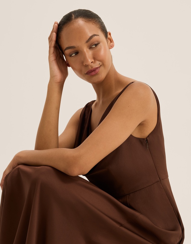 Review - Montague Cowl Neck Dress