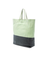 Pre-Loved by Azura Reborn - Pre-Loved Bicolor Leather Vertical Cabas Tote