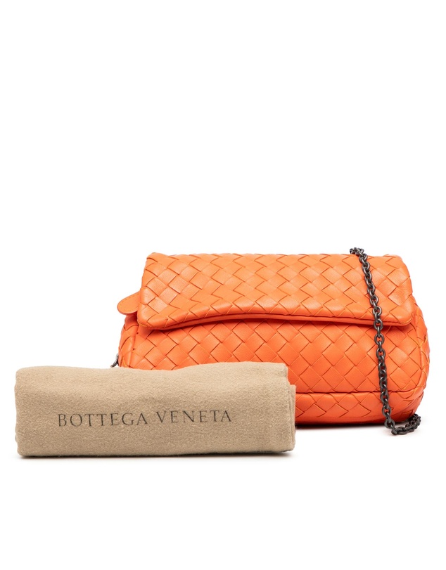 Pre-Loved by Azura Reborn - Pre-Loved Mini Nappa Intrecciato Expandable Chain Flap Crossbody
