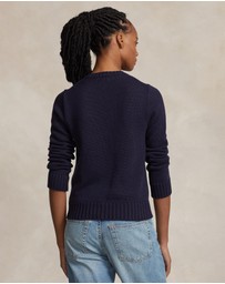 Polo Ralph Lauren - Flag Cotton Crewneck Sweater - ICONIC EXCLUSIVE