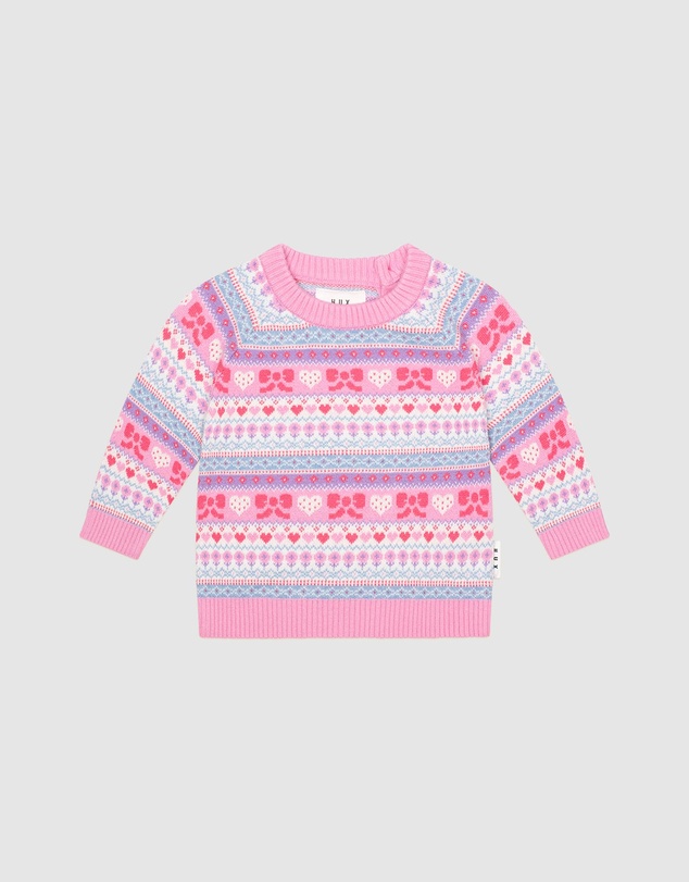 Huxbaby - Apres Ski Fairisle Pullover - ICONIC EXCLUSIVE - Babies-Kids
