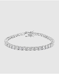 Nialaya Jewellery - Tennis Bracelet with Silver