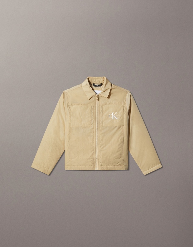 Calvin Klein Jeans - Boys Zip-Up Logo Shacket