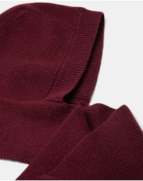 Damson Madder - Tassel Hooded Scarf