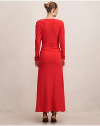 Forever New - Solana Draped Front Tie Maxi Dress