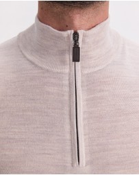 Sportscraft - Merino Quarter Zip Knit