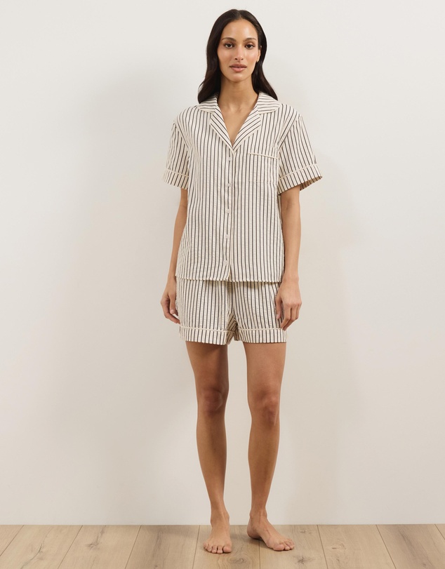 Atmos&Here - Esme Stripe Short Sleeve Pyjama Set