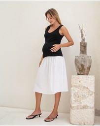 Soon Maternity - Contrast Midi Dress