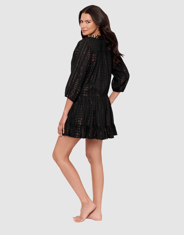 Miraclesuit Swimwear  - Beach Etc Mini Length Jacquard Cotton Beach Dress