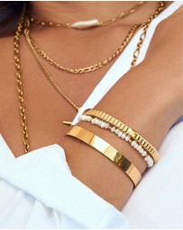 Arms Of Eve - Onyx Bracelet - Gold