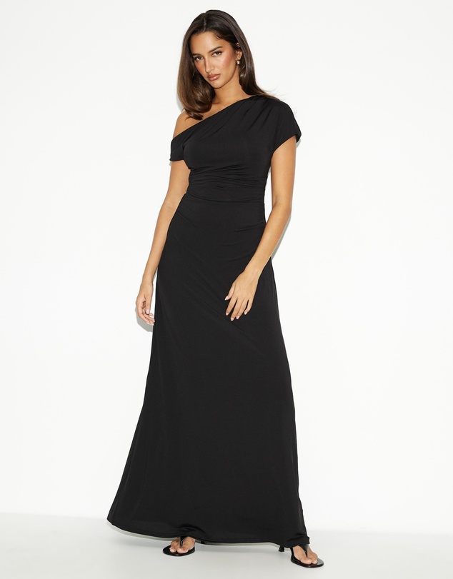 Dazie - Mojito Draped Maxi Dress