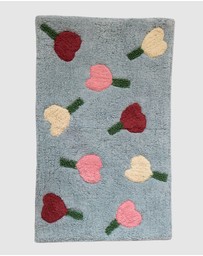 Mosey Me - Forget Me Not Bath Mat - Sky