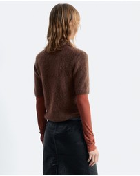 & Other Stories - Brushed Knit Polo T-Shirt
