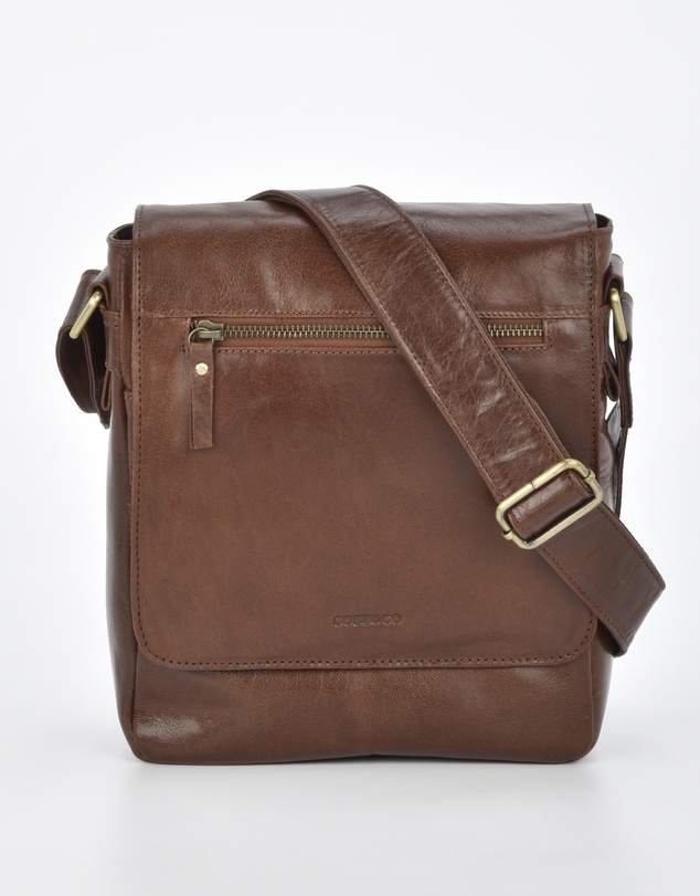 Cobb & Co - Kooyong Jr. RFID Leather Satchel