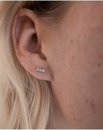 Luna Rae - Sterling Silver - Vivian Diamond Studs